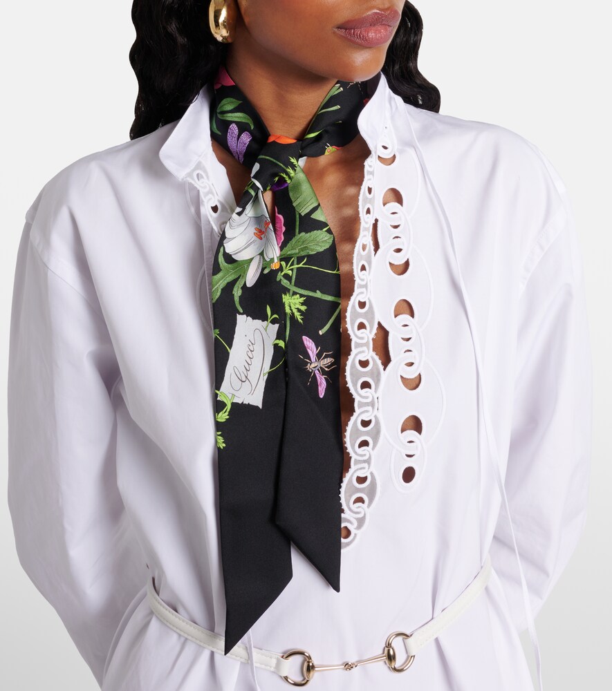 Gucci Flora Silk Twill Scarf