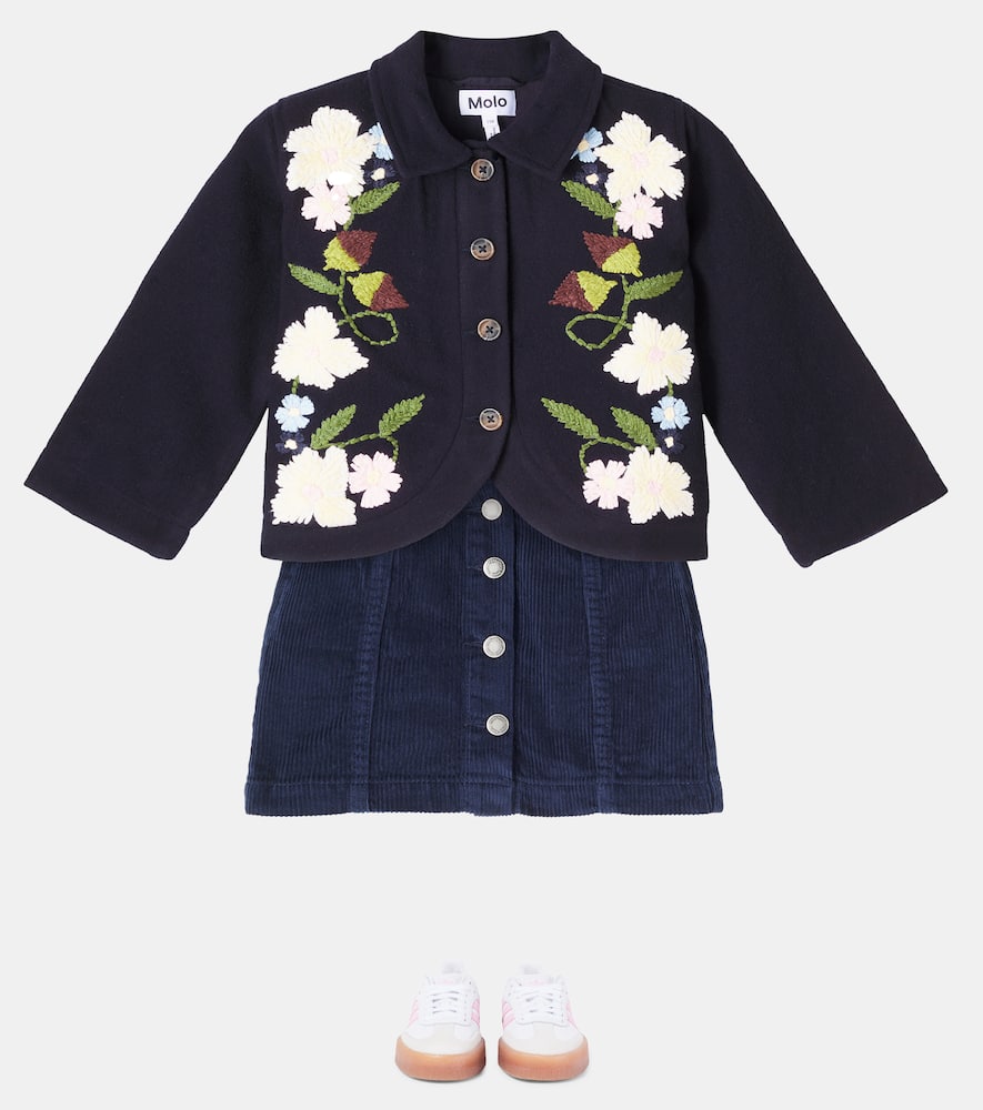 Molo Embroidered Jacket In Black