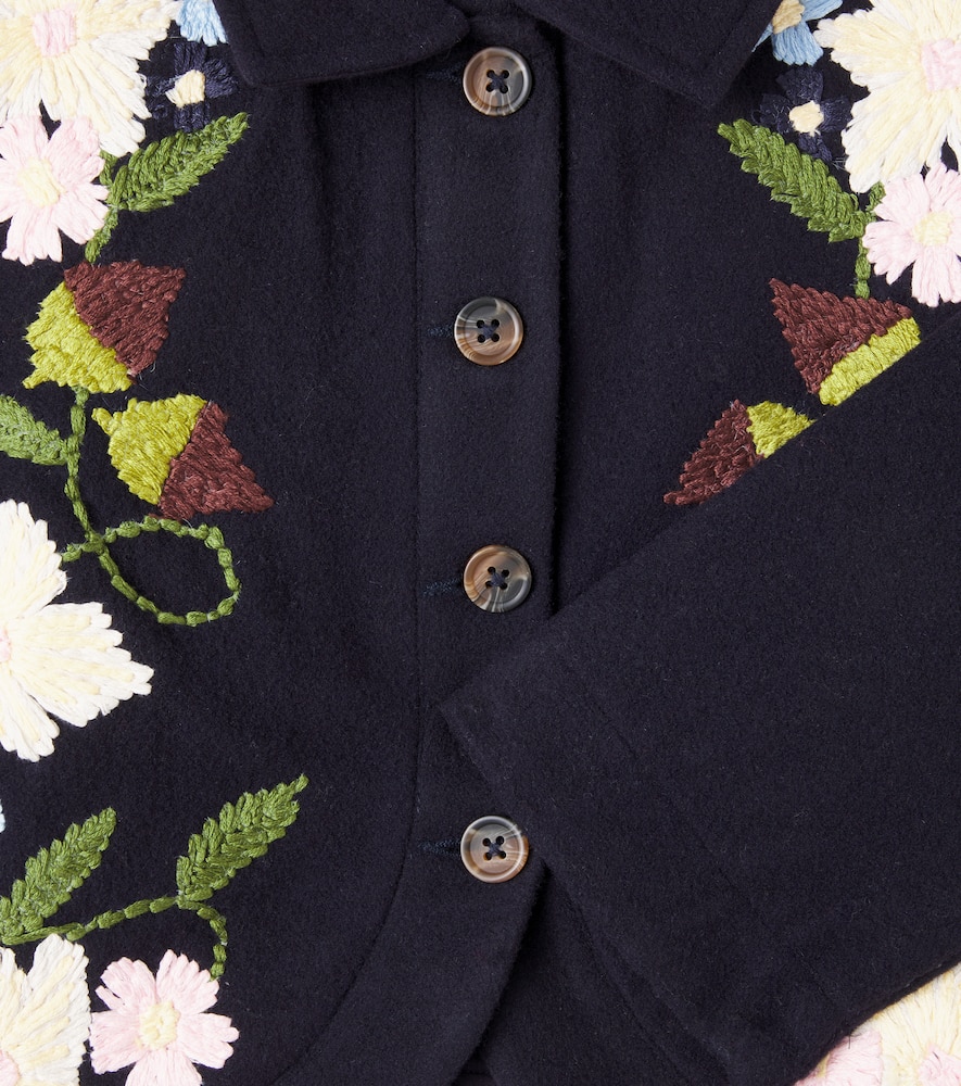 Molo Embroidered Jacket In Black