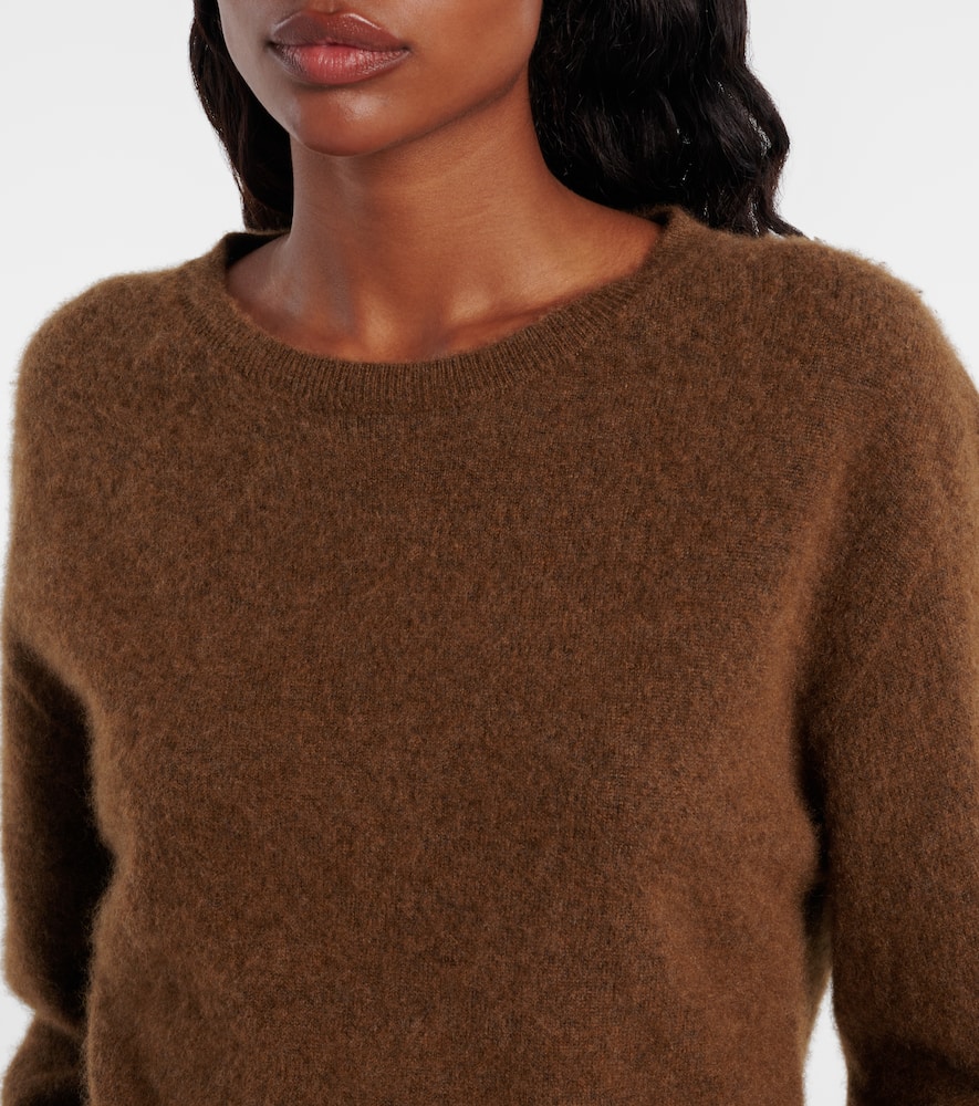 The Row Lorynna Cashmere And Silk Sweater In Brown