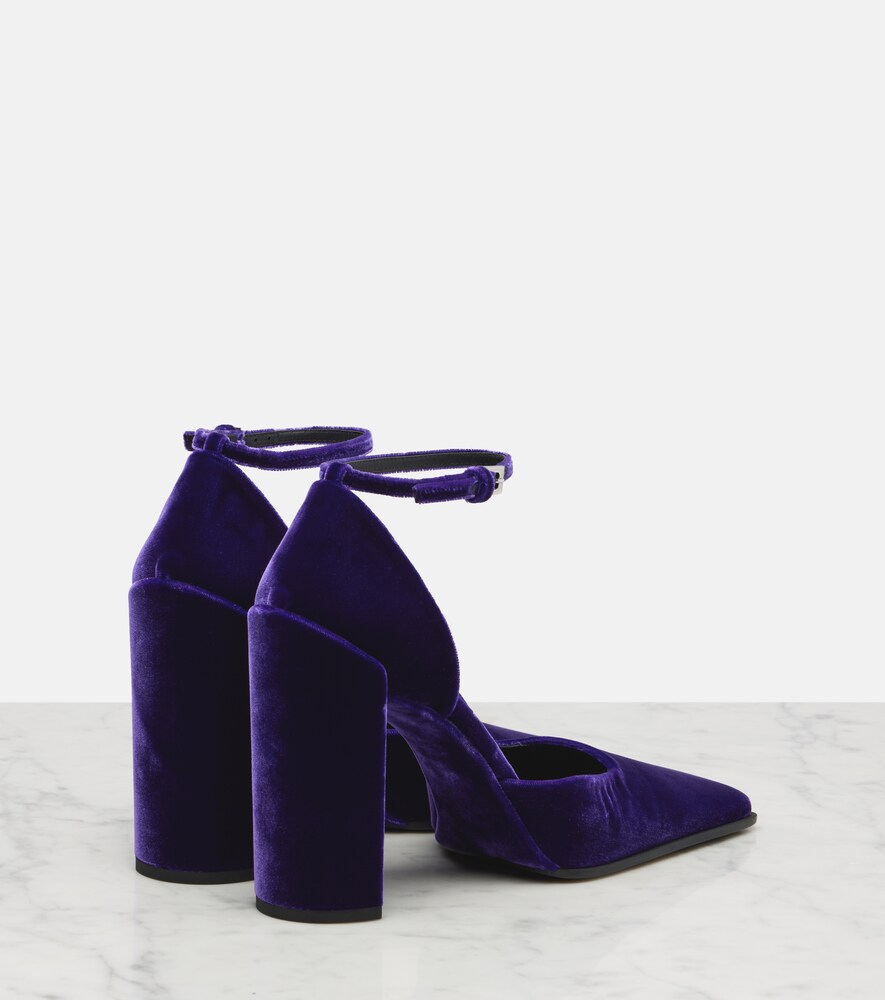  Alaia Alaïa Pumps Square 90 Aus Samt 