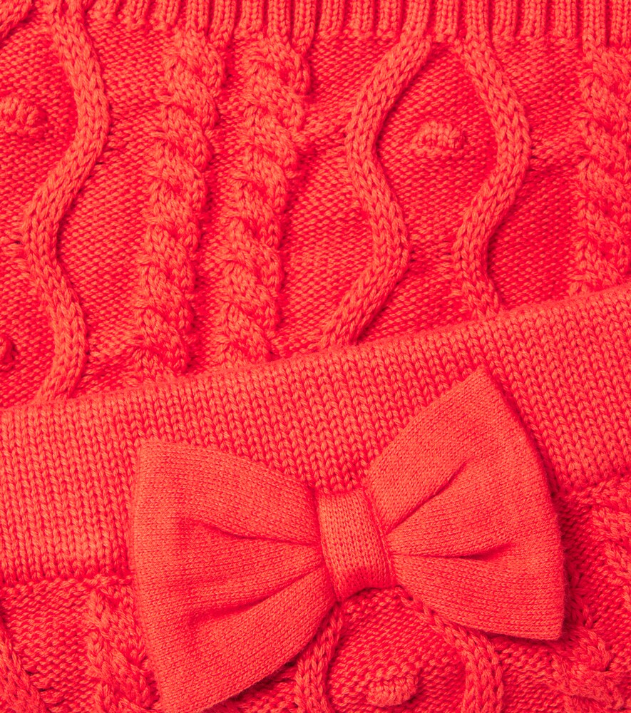  Mini Rodini Mini Rodini Bow-detail Knitted Cotton Skirt 