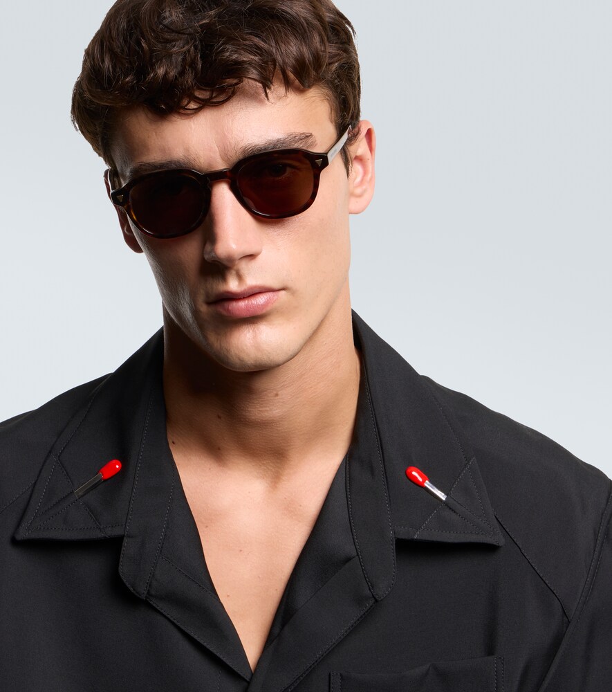  Bottega Veneta Bottega Veneta Runde Sonnenbrille Triangle Stud 