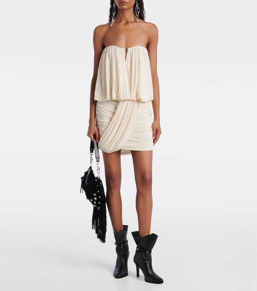 Isabel Marant Pointed Toe Ankle Length Boots With Metal Detail In Black