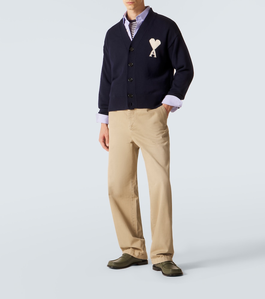  Ami Paris Ami Paris Cardigan Ami de cœur Aus Wolle Und Baumwolle 