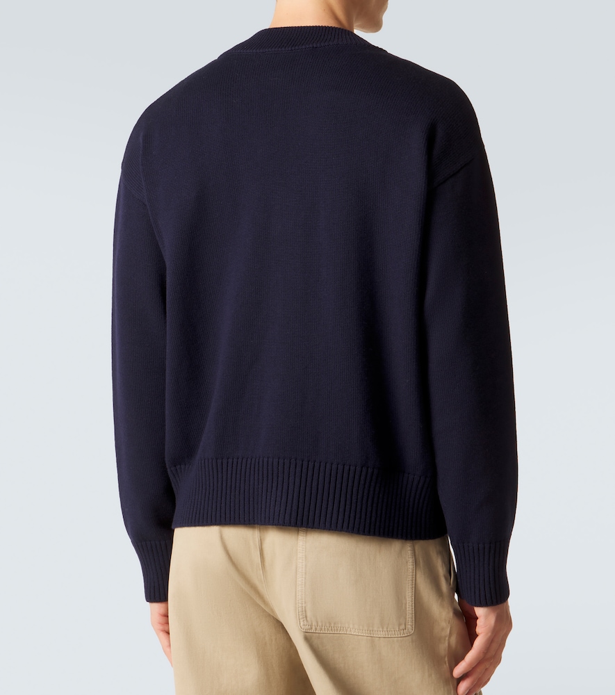  Ami Paris Ami Paris Cardigan Ami de cœur Aus Wolle Und Baumwolle 