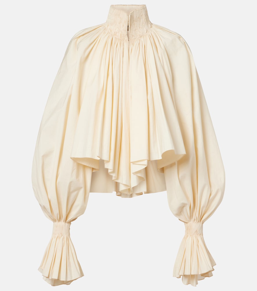 Khaite Durer cotton-blend blouse