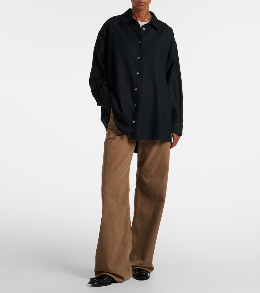 The Row Eglitta low-rise corduroy wide-leg pants