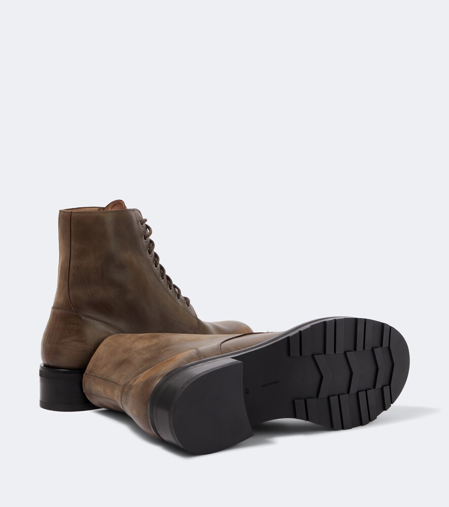  The Row The Row Botas De Piel Con Efecto Desgastado 