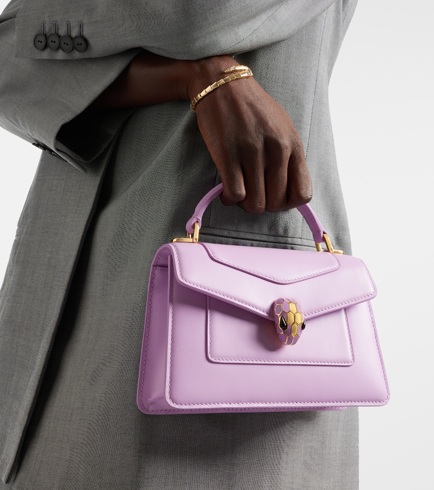 Bvlgari Serpenti Forever Mini leather top-handle bag