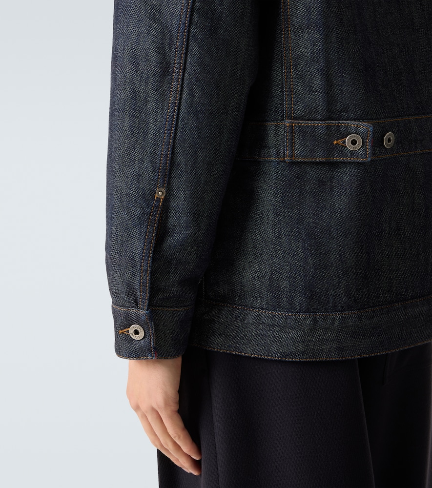 Corduroy-Trimmed Denim Jacket