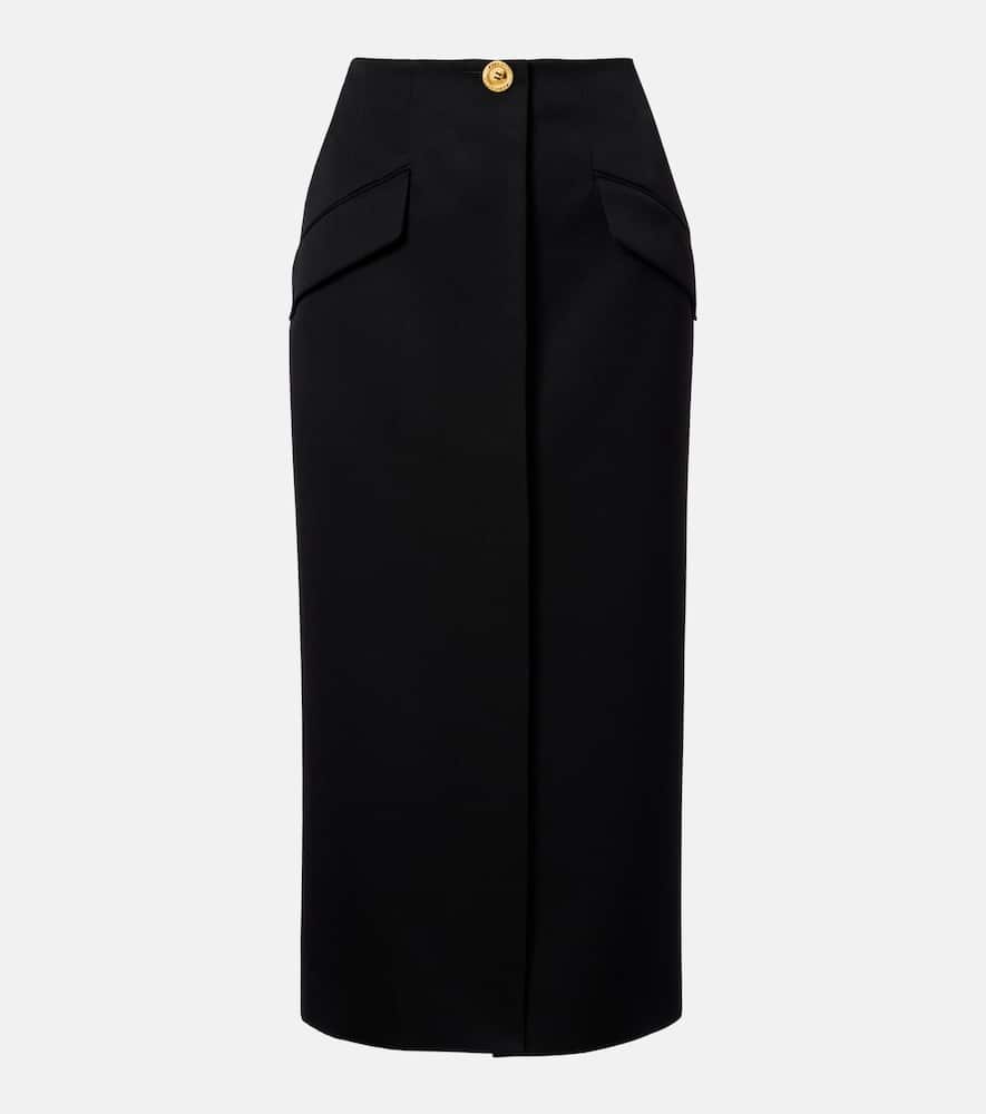 Givenchy Wool Pencil Skirt In Black