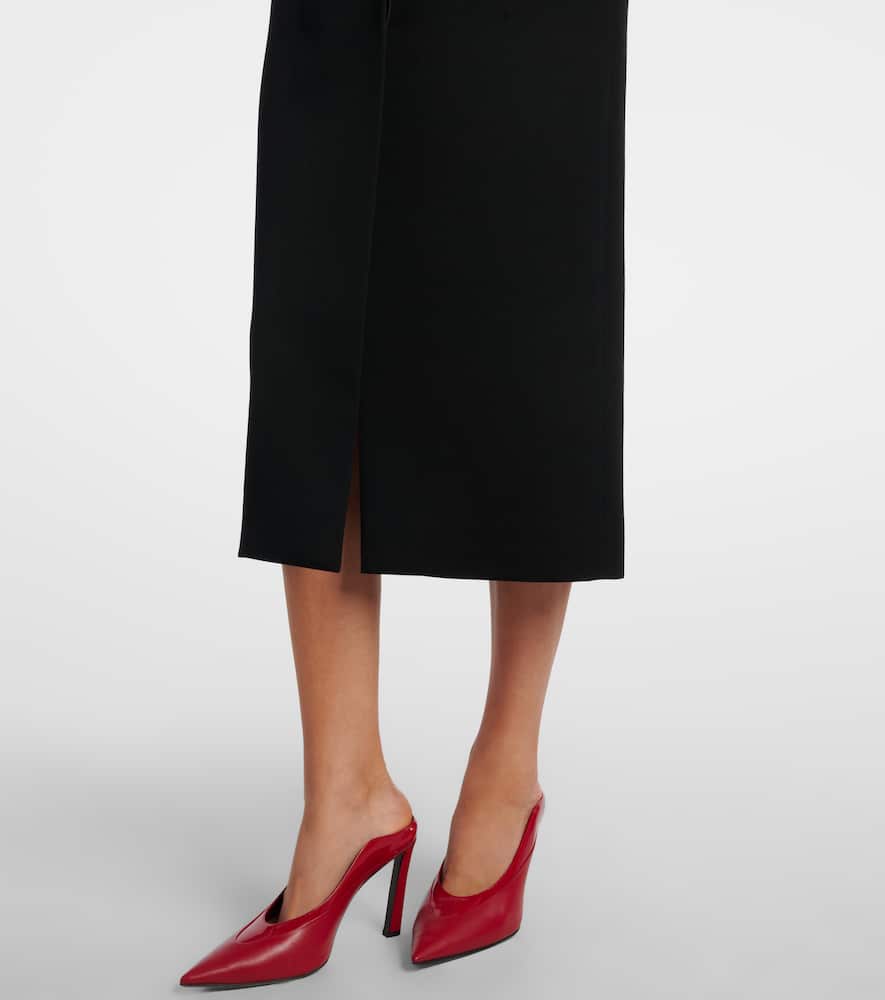Givenchy Wool Pencil Skirt In Black