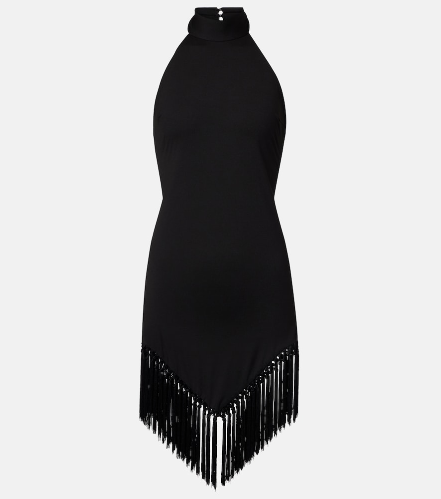 Taller Marmo Ares fringed jersey minidress