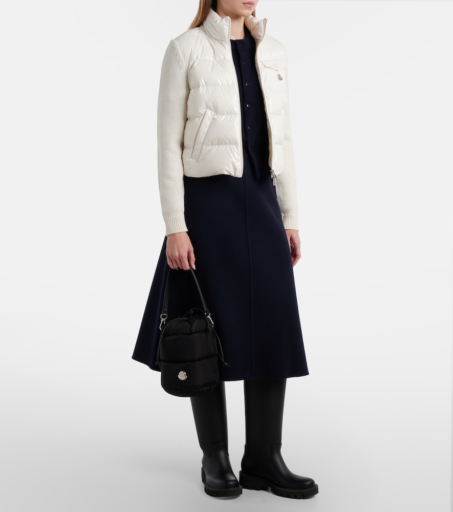 Moncler Down-paneled wool cardigan