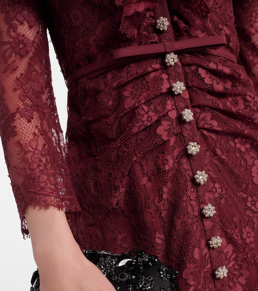  Self-portrait Self-portrait Off-shoulder-maxikleid Aus Spitze 