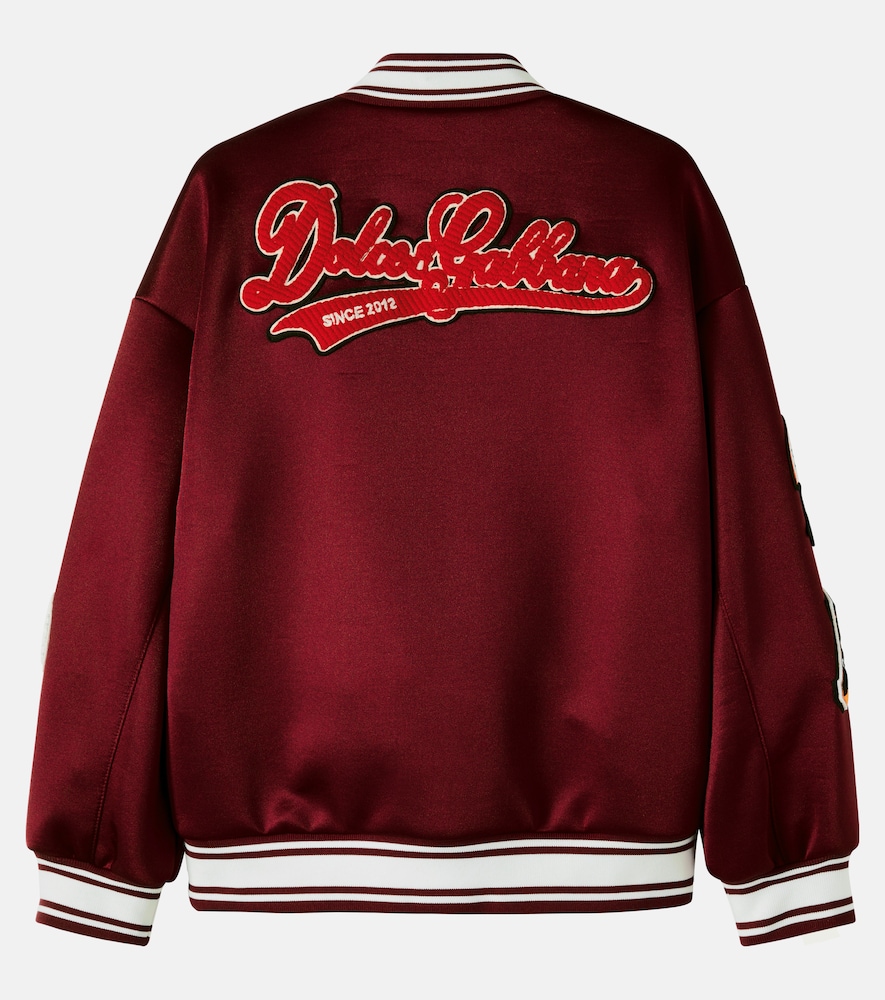  Dolce&gabbana Kids Dolce&gabbana Kids Dg Patch-appliquã© Varsity Jacket 