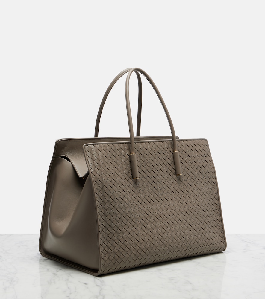 Barbara Medium Leather Top-Handle Bag