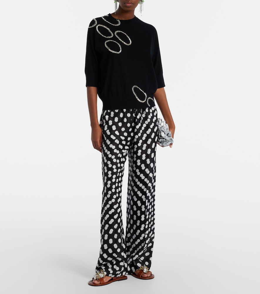  Dries Van Noten Dries Van Noten Embellished Wool Sweater 