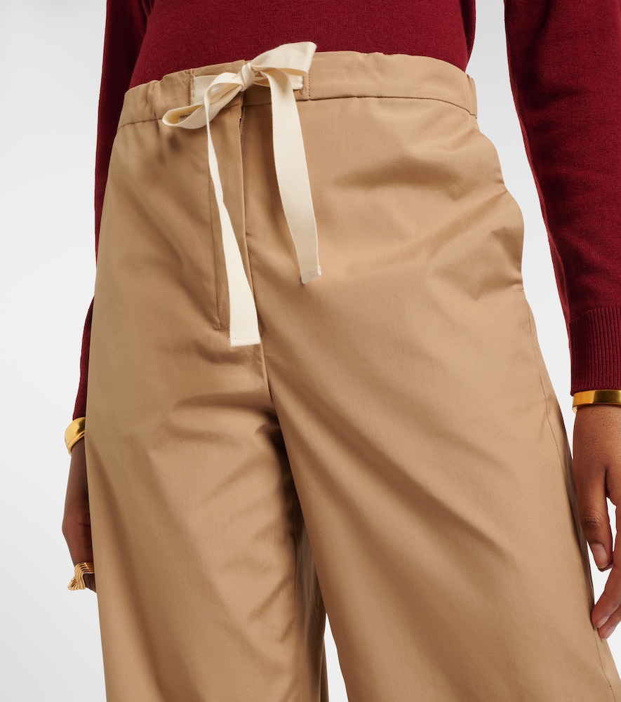  's Max Mara 's Max Mara Culottes Argento Aus Baumwolle 