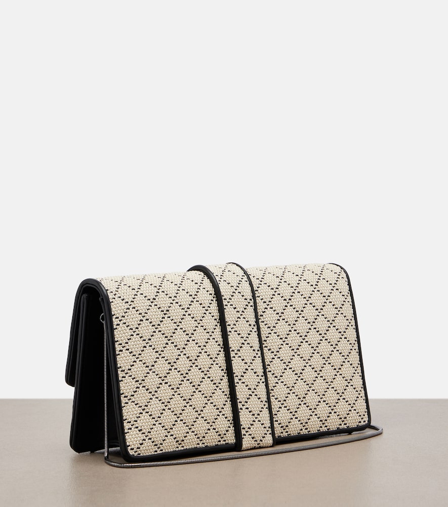  Manolo Blahnik Manolo Blahnik Maycap Raffia-effect Clutch 