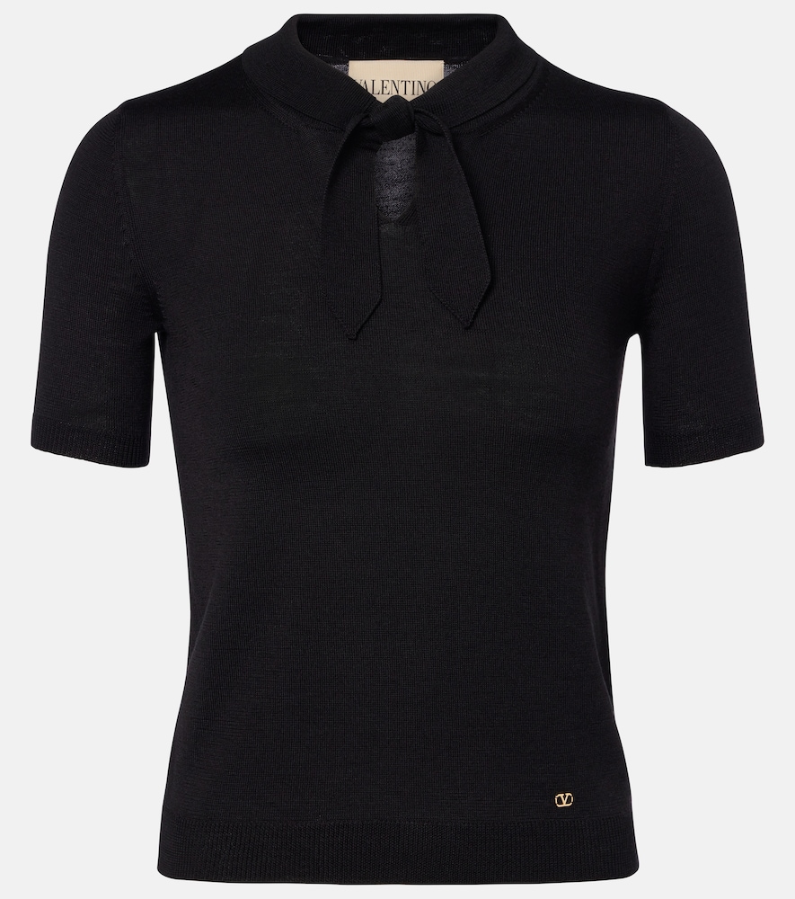 Top VLogo in misto lana
