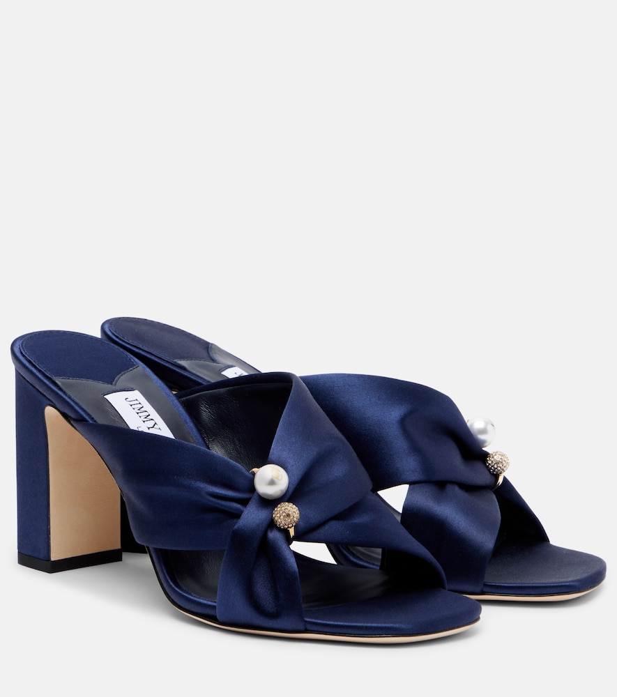 Verzierte Mules Rafi aus Satin