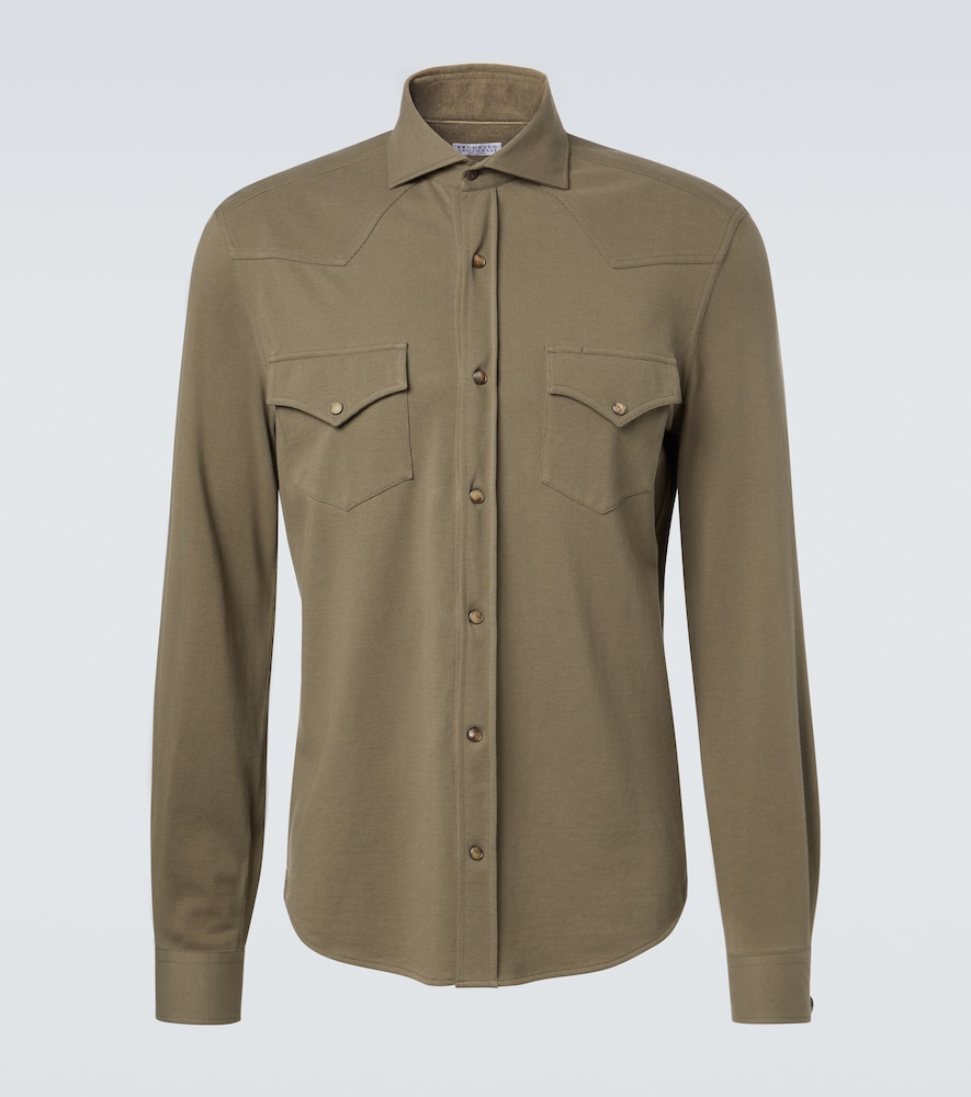 Hemdjacke aus Baumwolle