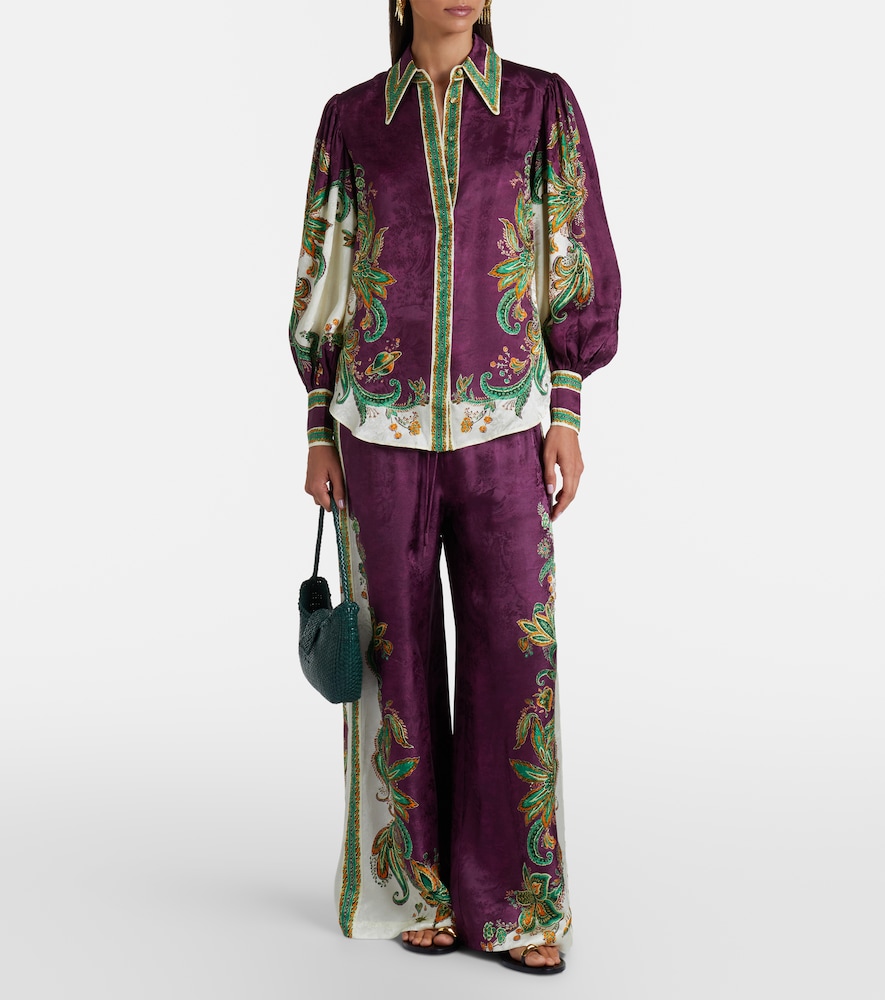 Alémais Ruthie printed wide-leg pants