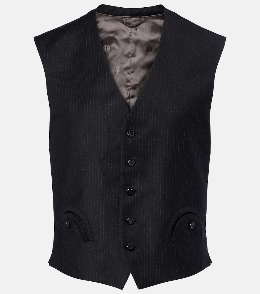 Blazé Milano Gilet Feral in lana vergine a righe