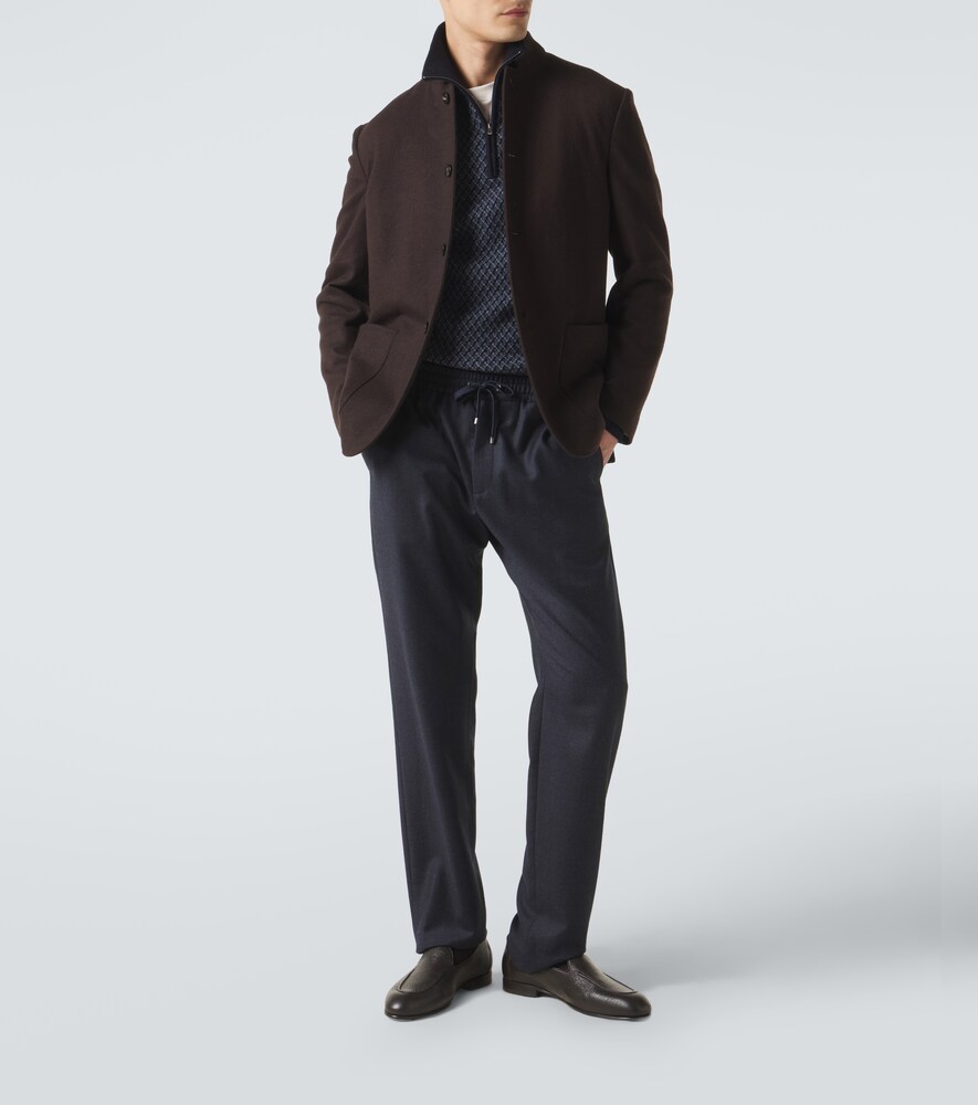Straight Pants Wool