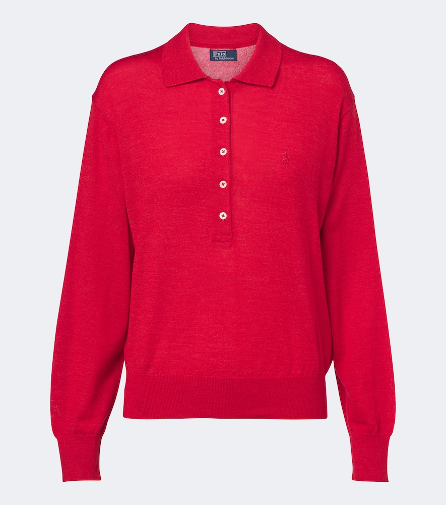 Pullover polo in lana