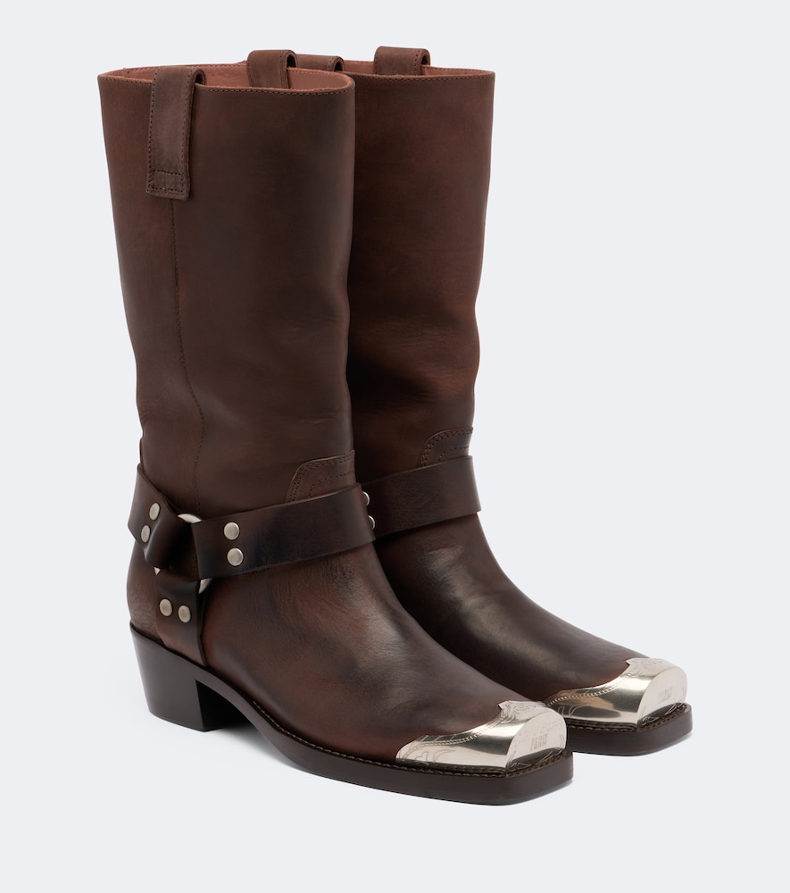 Stivaletti biker Roxy in pelle