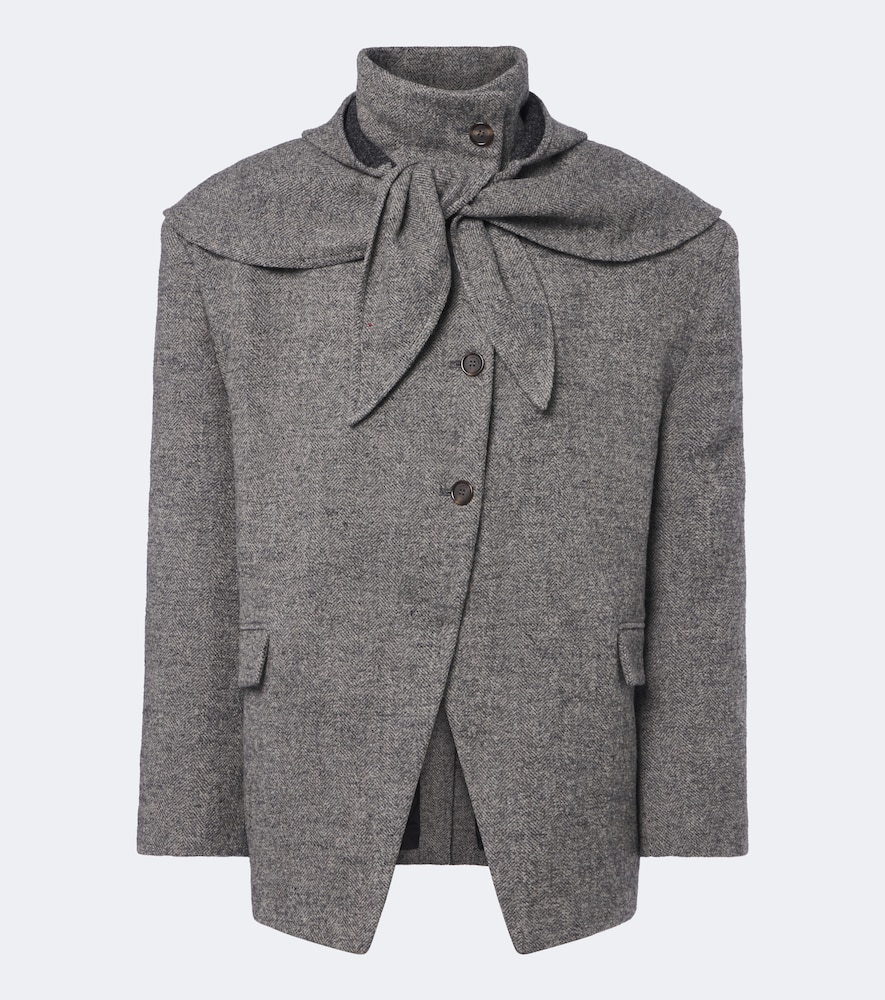 Blazer aus einem Woll- und Kaschmirgemisch
