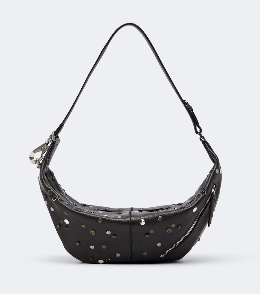 Lemaire Quiver Clip Mini Leather Shoulder Bag In Brown