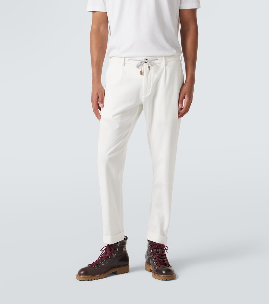  Eleventy Eleventy Cotton-blend Slim Pants 