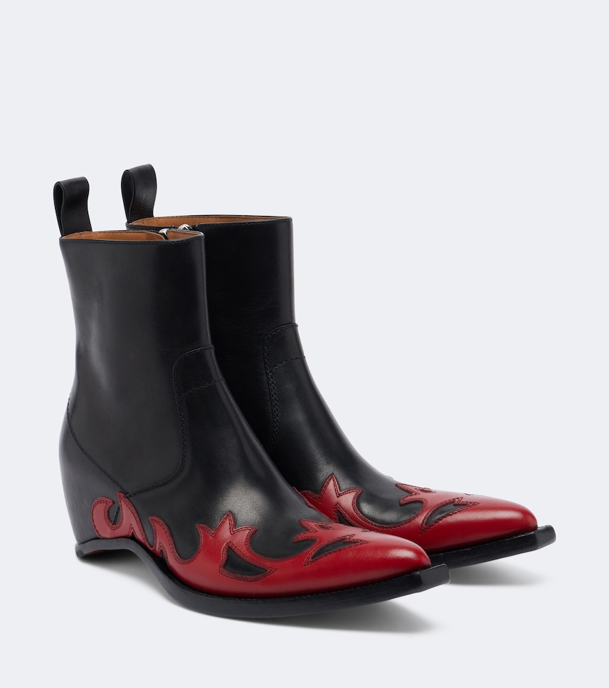 Maison Margiela Maison Margiela Heel-Less leather cowboy boots　メゾン マルジェラ ヒールレス レザー カウボーイ ブーツ