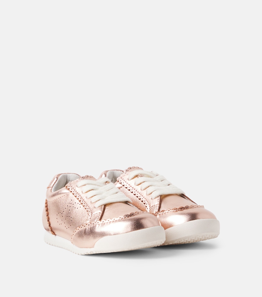 Sneakers Lasso aus Metallic-Leder
