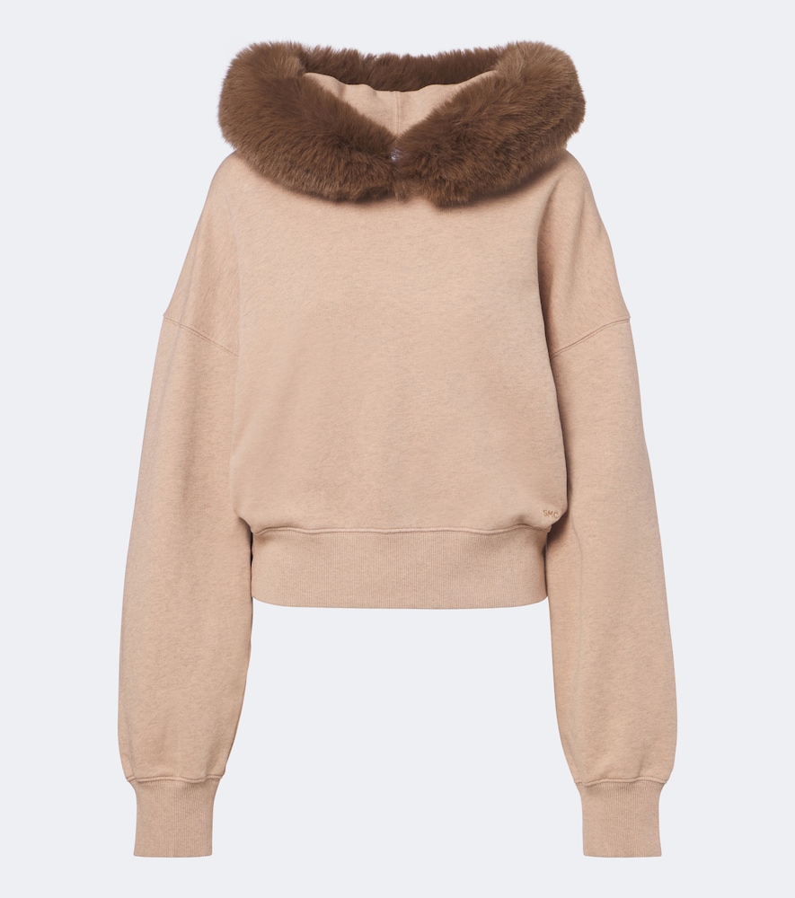 Felpa con cappuccio in jersey di cotone