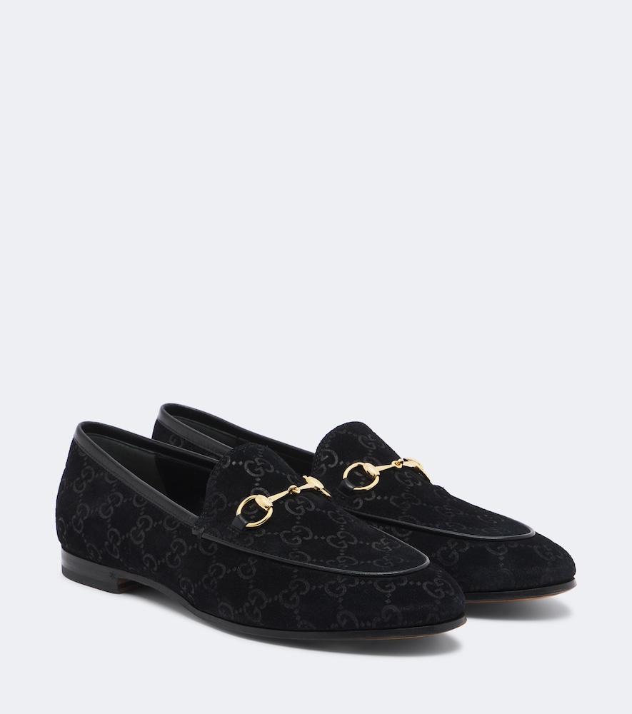 Mocassini Jordaan in suede GG con Horsebit