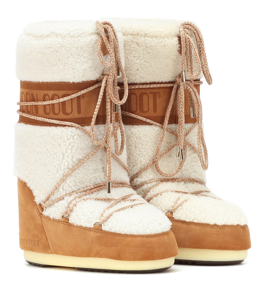MOON BOOTS HEARLING & SUEDE BOOT