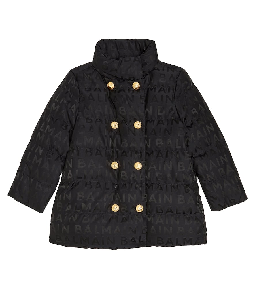 Balmain Kids Logo down jacket