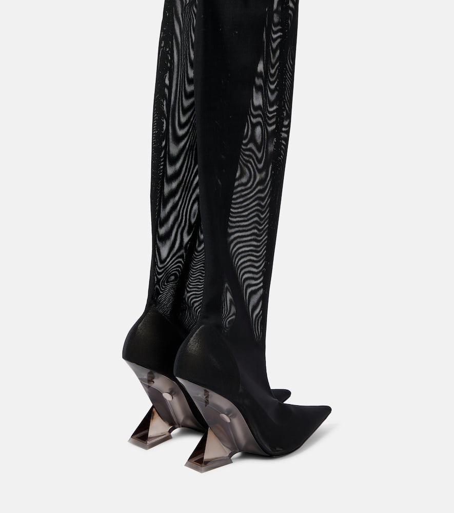 Attico Cheopissima Thigh High 105 Boots In Black