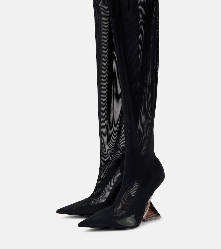 Attico Cheopissima Thigh High 105 Boots In Black