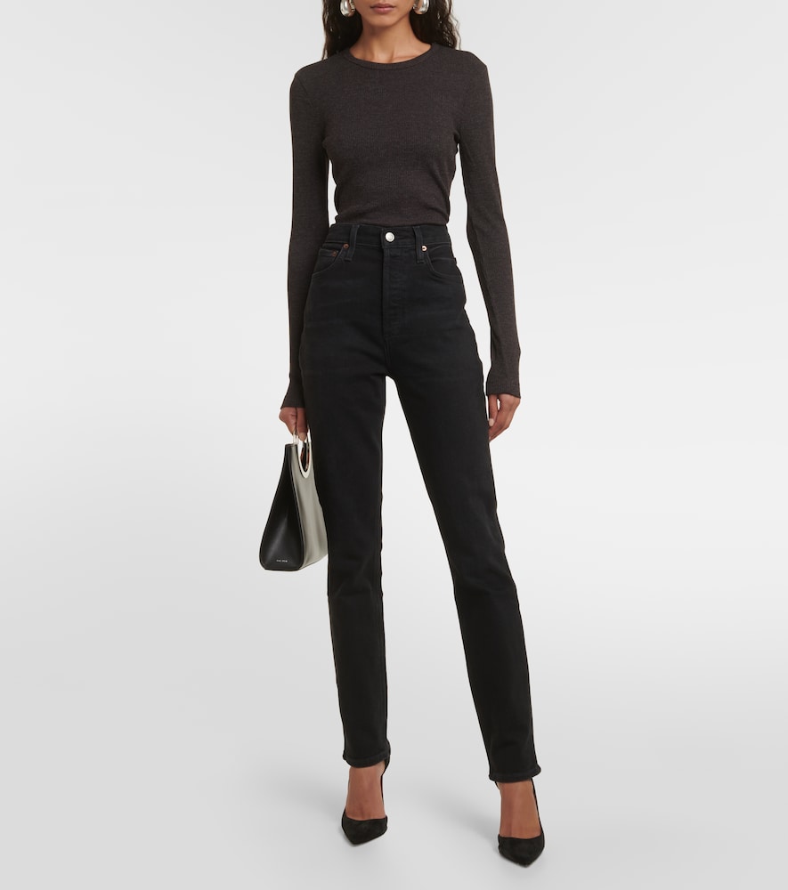  Agolde Agolde High-rise Slim Jeans Freya 