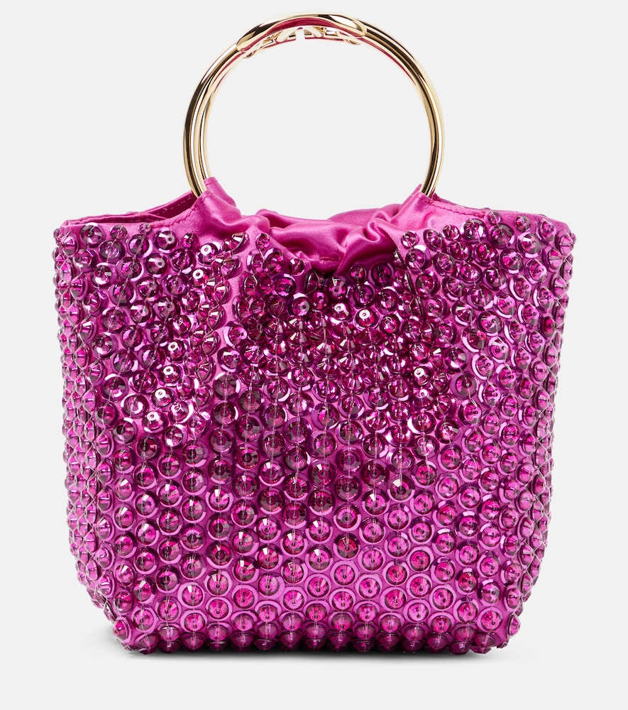 Valentino Garavani Women's Pink Carry Secrets Small Embellished Bucket Bag - Mytheresa