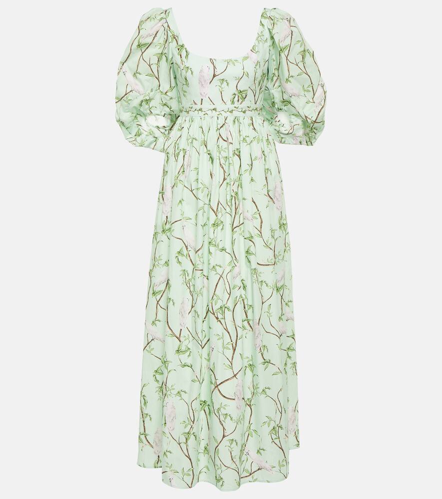 Agua by Agua Bendita Vivianne Cacatua printed cotton maxi dress
