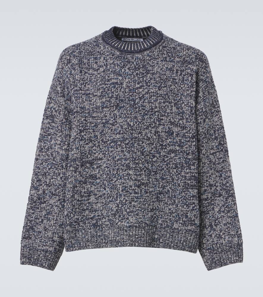 Acne Studios Jacquard wool-blend lamé sweater