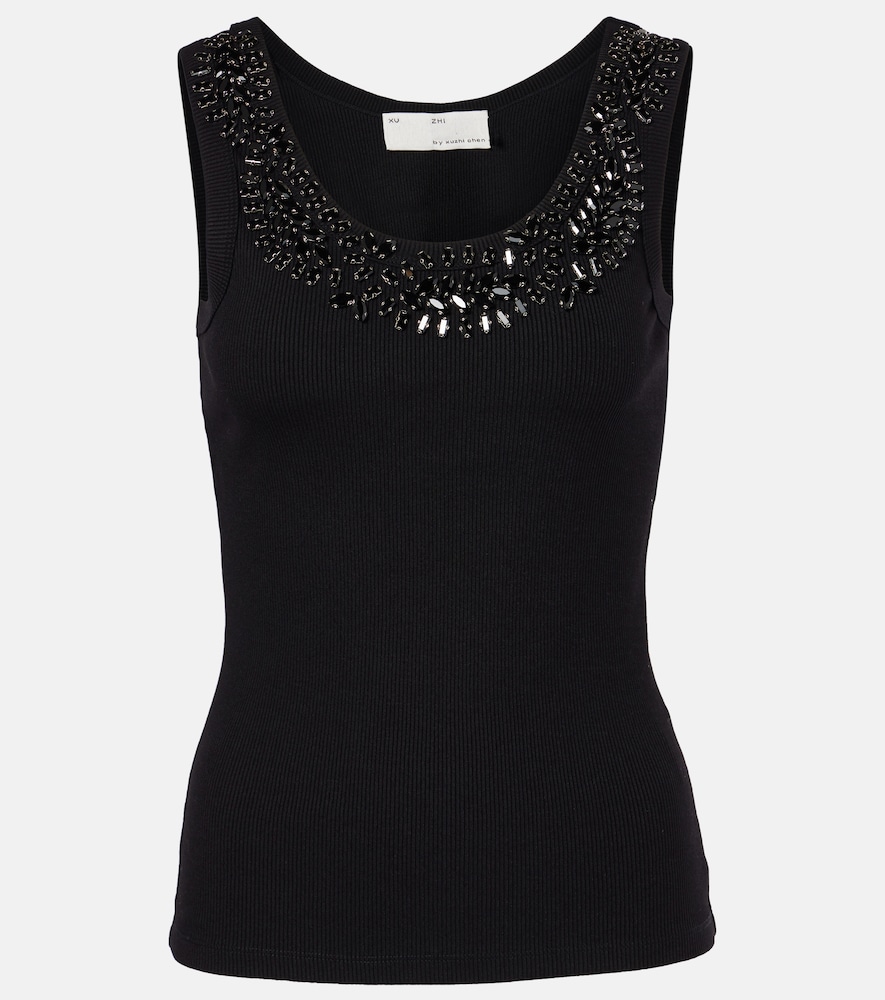 Xu Zhi Laurel embellished tank top