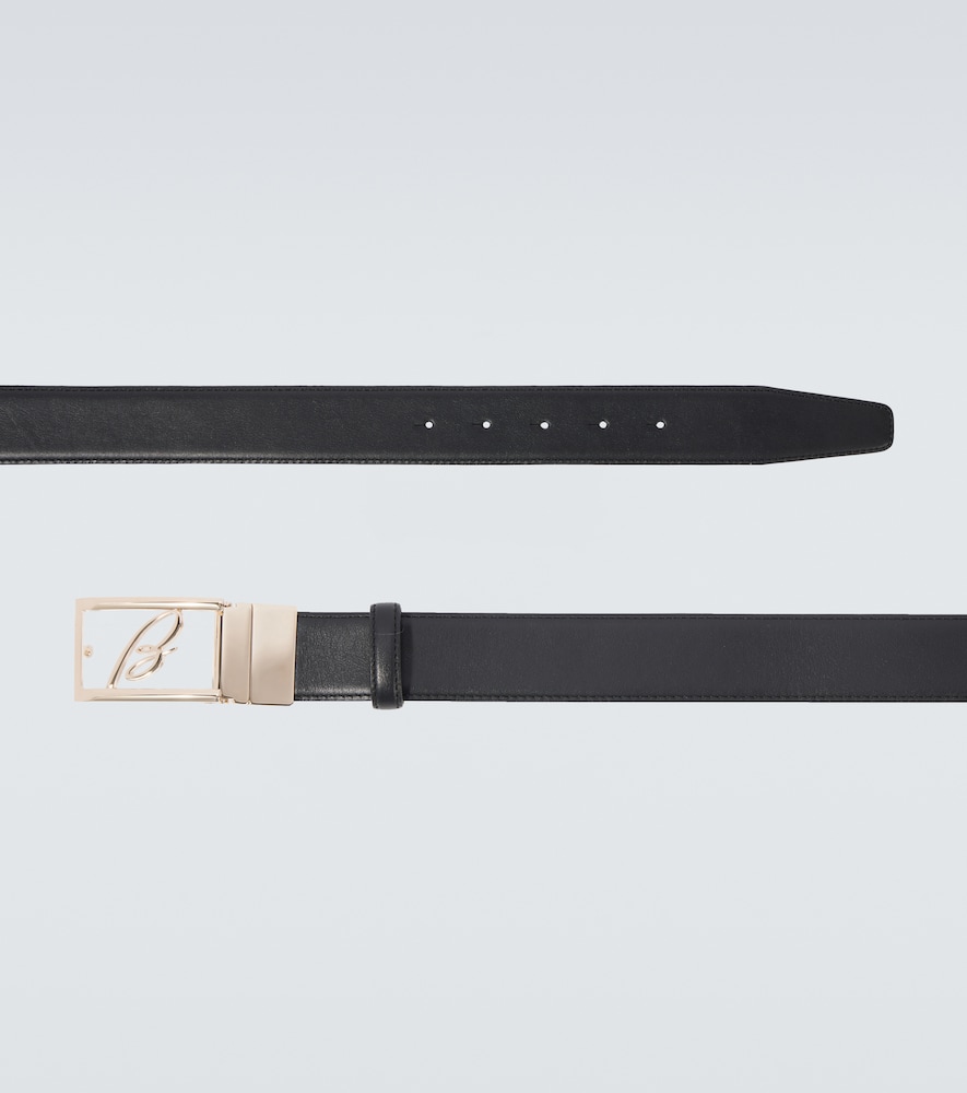  Brioni Brioni Logo Leather Belt 